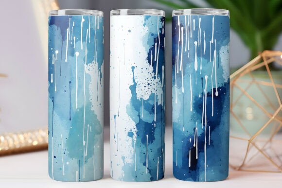 Abstract Watercolor Tumbler Wraps 20oz Graphics Freebies