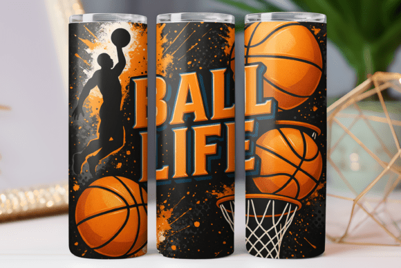 Ball Life Basketball Tumbler Wrap 20oz Graphics Review