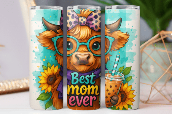 Best Mom Mother Tumbler Wrap 20oz Skinny Graphics Review