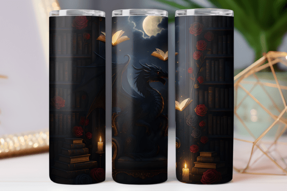 Book Lover Tumbler Wraps: Graphics Design Review
