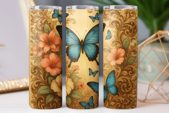 Butterfly Music Tumbler Wrap for 20oz