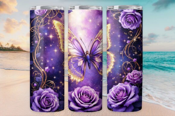 Butterfly Tumbler Wrap: Free Graphics Review
