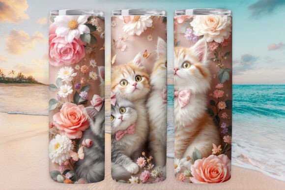 Cat Kitty Tumbler Wrap 20oz Skinny Graphics Review