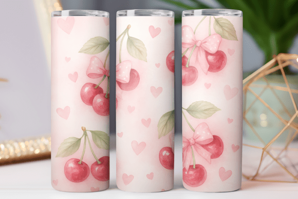 Cherry Bow Tumbler Wraps Graphics Review