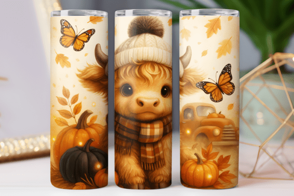 Fall Season Tumbler Wrap: Graphics for Tumbler Wraps