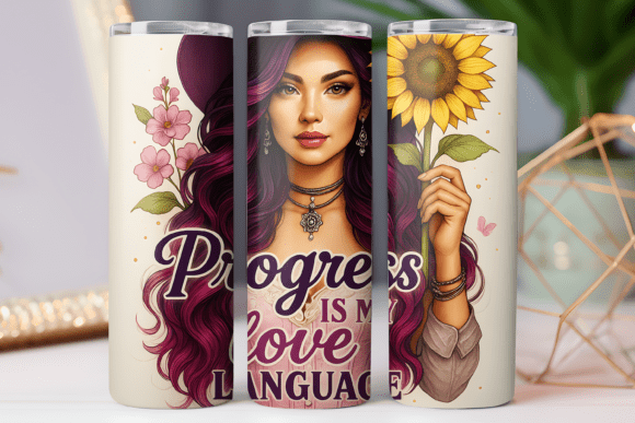 Girl Motivational Tumbler Wrap 20oz: Graphics & Tumbler Wraps