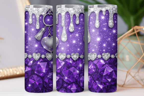 Glitter Marble Tumbler Skinny Art Wrap: Graphics for Tumbler Wraps