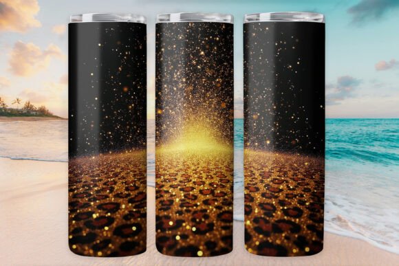 Leopard Glitter Tumbler Wrap: Graphics & Wraps