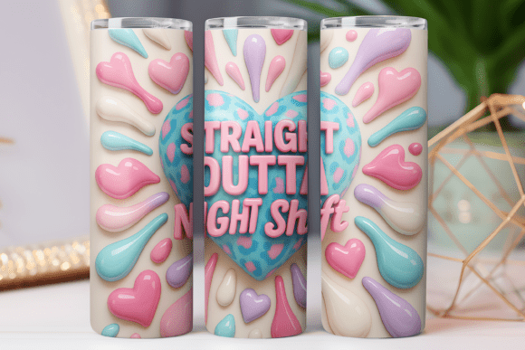Night Shift Nurse Tumbler Wrap Design Review