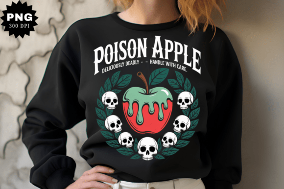 Poison Apple PNG Design: Graphics & Illustrations for Sellers