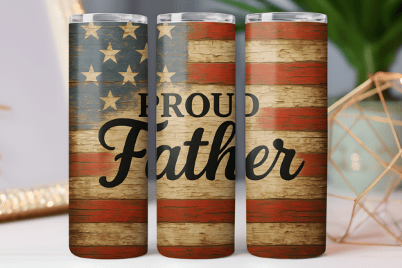 Proud Father Father Tumbler Wrap 20oz: Graphics & Tumbler Wraps