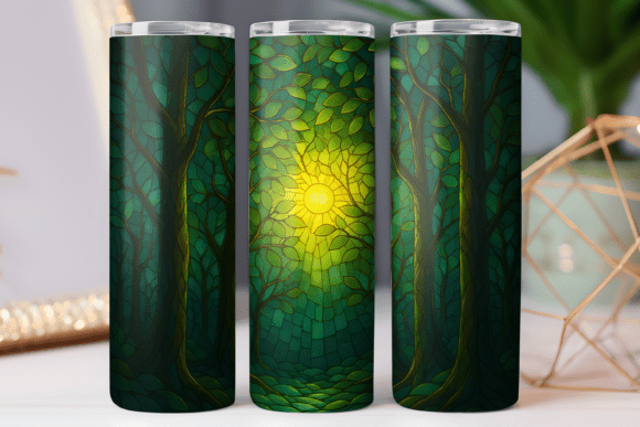 Stained Glass Art Tumbler Wrap Photo Png Review