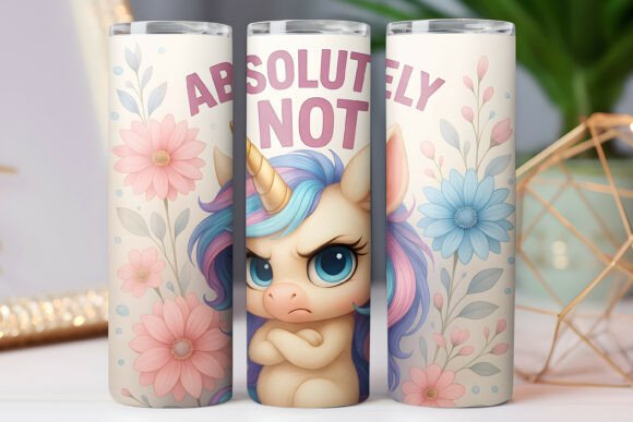 Unicorn Tumbler Wrap Design: Freebies & Graphics for Branding